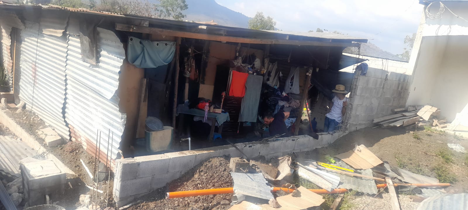 Providing basic housing to displaced families